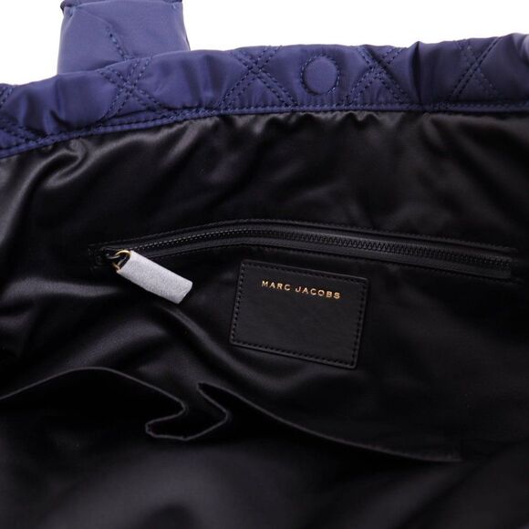 NWT Marc Jacobs NYLON QUILTED Large Bag Tote MIDNIGHT BLUE - Picture 8 of 12